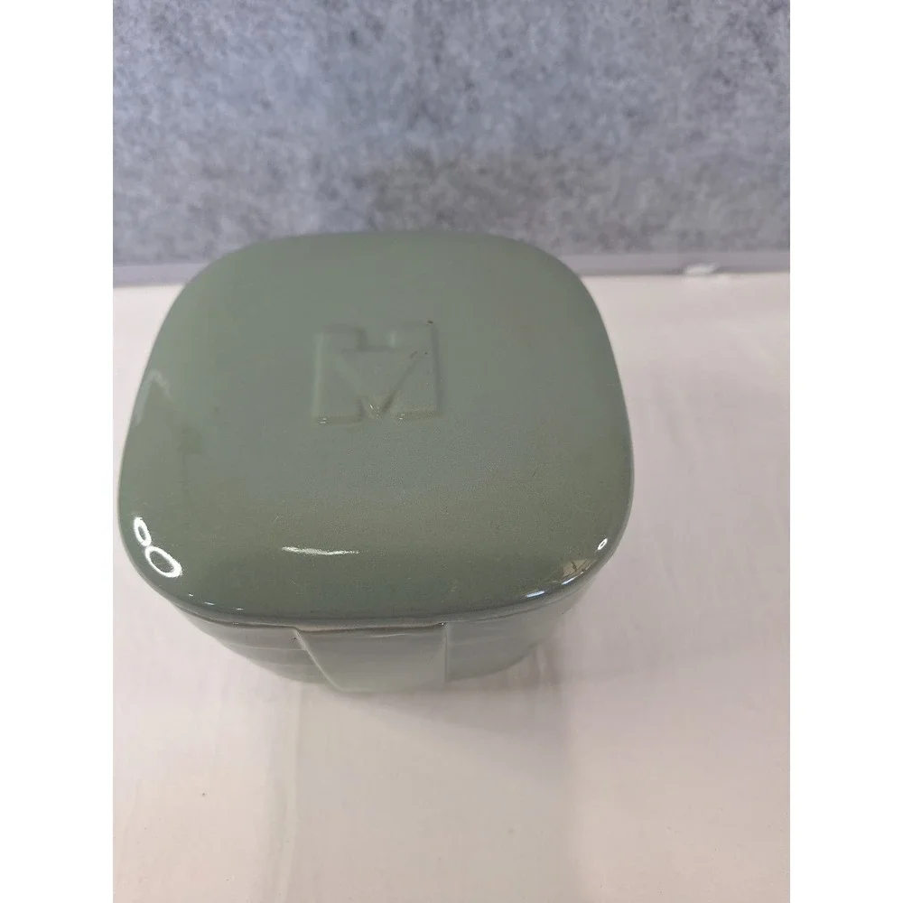 Vintage Hall China for Hotpoint Green Ceramic fridge Dish with Lid Art Deco